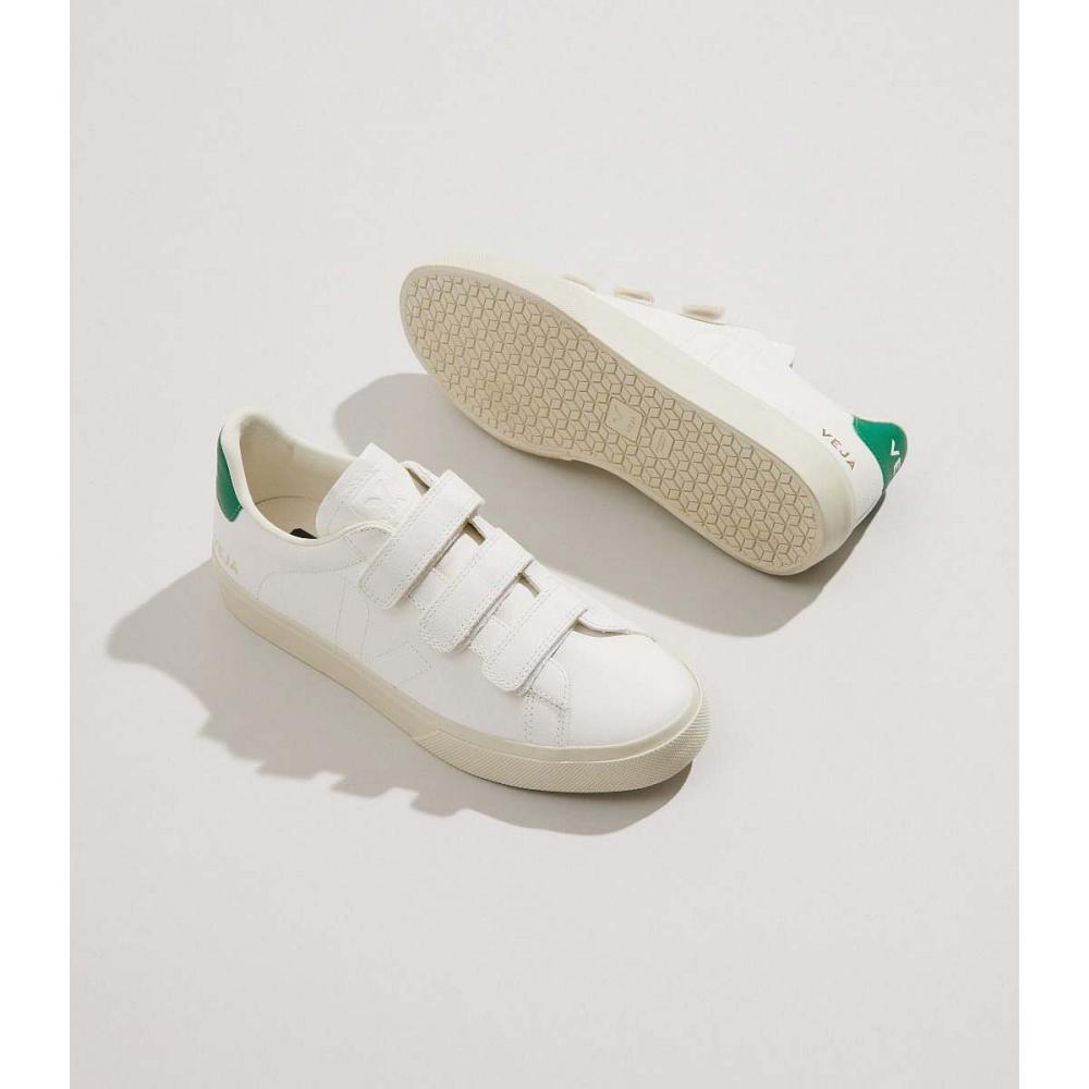 Veja RECIFE CHROMEFREE Schoenen Heren White/Green | BE 199CTV